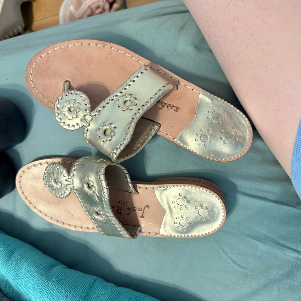 Jack Rogers Metallic Gold Sandals